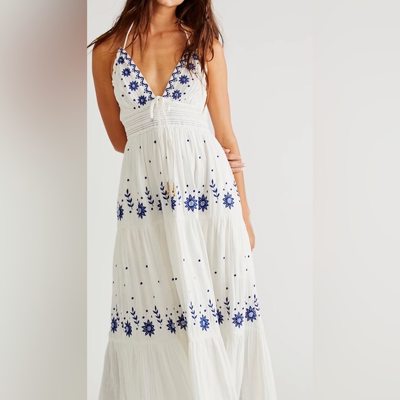 Free People Dresses & Skirts - NWT Free People: Real Love Embroidered Dress (L) - Optic White